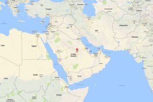 Mapa de Ubicación de la Universidad de Riad donde Bombas Ideal ha uesto Sistemas de Bombeo