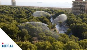 Bombas de agua contra incendios forestales